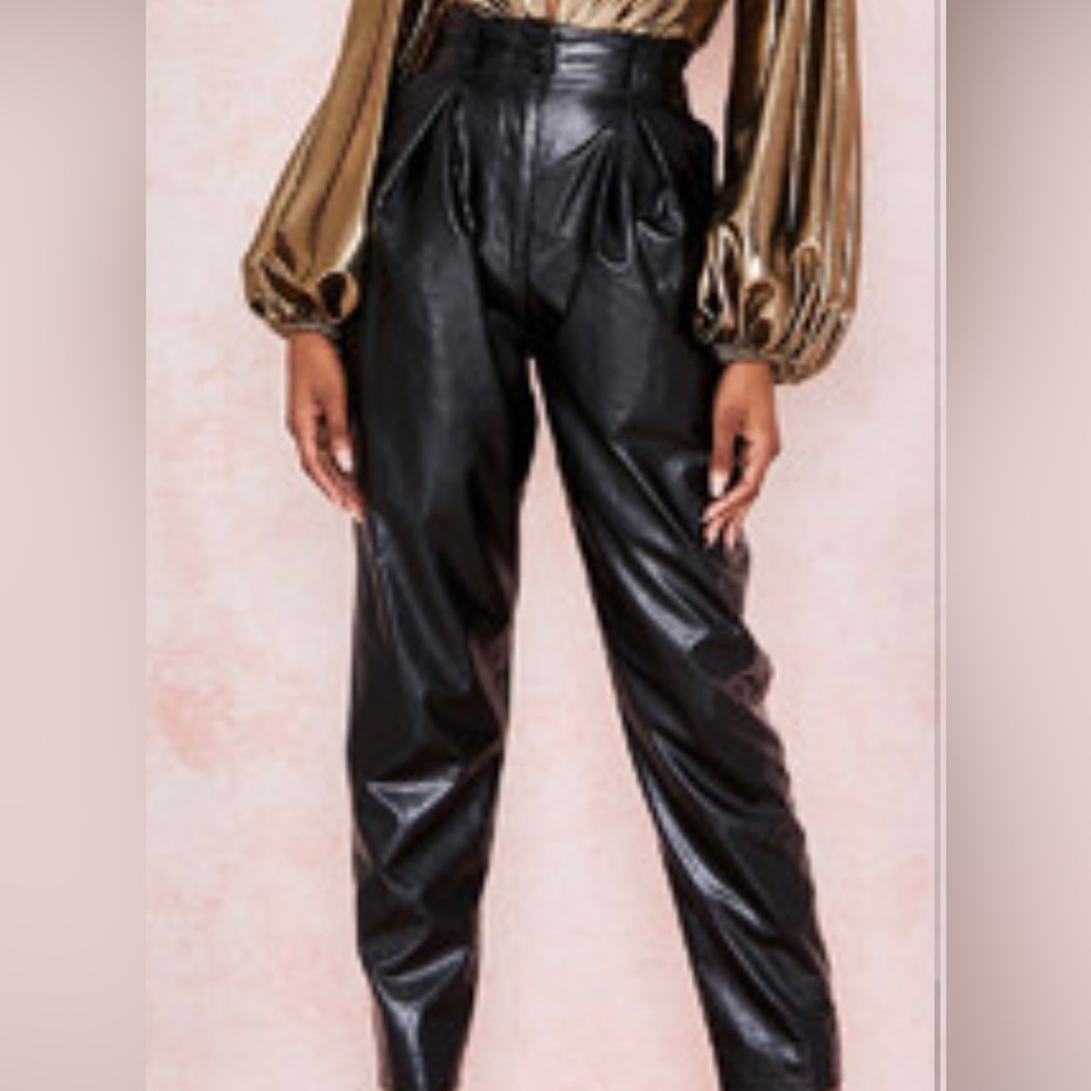 House of CB faux leather pants